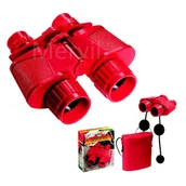 Mikroskopy i lupy - Unbekannt Dodatkowa 1050r  lornetka Super 50 z paskiem do zawieszania, linsenabdeckung i pojemnik do przechowywania żywności, czerwony Navir_1050/R - miniaturka - grafika 1