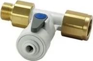 Zawory i kraniki - John Guest Kątowy zawór odcinający z zaworem zwrotnym 1/2" x 1/2" x 1/4" ASV10 JOHN GUEST - miniaturka - grafika 1