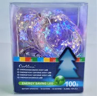 Oświetlenie świąteczne - LAMPKI DRUCIKI 100 MIKRO LED NA BATERIE gwiazdki - miniaturka - grafika 1
