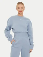 Bluzy damskie - Reebok Bluza Fleece Coverup 100076122 Niebieski Regular Fit - miniaturka - grafika 1