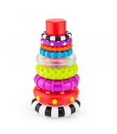 Sortery dla dzieci - Sassy Koloraowa Piramidka Sorter 6M+ 80758 - miniaturka - grafika 1