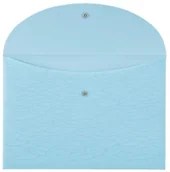 Teczki i skoroszyty - FOLDERMATE Teczka kopertowa A4 na zatrzask pastel niebieski - miniaturka - grafika 1