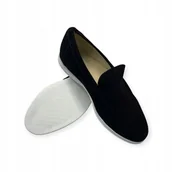 Mokasyny męskie - Mokasyny męskie zamszowe Old Money 45 - miniaturka - grafika 1