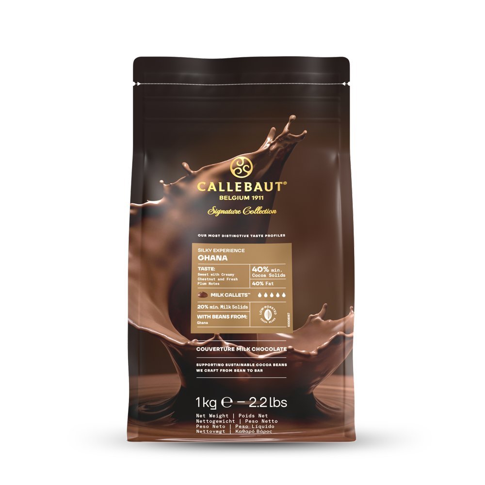 Callebaut czekolada mleczna Ghana 40% 1kg