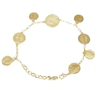 Bransoletki - Bransoletka na nogę z monetkami (B15/NOG/37AU) - miniaturka - grafika 1