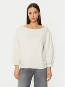 Bluzy damskie - BOSS Bluza 50538987 Biały Relaxed Fit - miniaturka - grafika 1