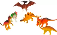 Figurki dla dzieci - Hipo Dinozaury 6szt w worku P9907/06c - miniaturka - grafika 1