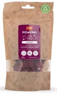 VITAPOL Powerki Burak liofilizowany dla gryzoni, królika oraz ptaków egzotycznych 20g - Przysmaki dla gryzoni - miniaturka - grafika 1