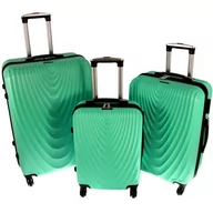 Walizki - Zestaw 3 walizek PELLUCCI RGL 663 Miętowe - miniaturka - grafika 1