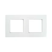 Klawisze i ramki - Polmark Ramka podwójna Tarnów Rosa biała - miniaturka - grafika 1