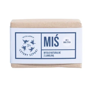 Cztery Szpaki Delikatne mydło Miś z lanoliną Cztery Szpaki 110 g D229-7737E - Mydła - miniaturka - grafika 1