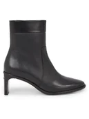 Botki damskie - Calvin Klein Botki Curved Stil Ankle Boot 55 HW0HW01889 Czarny - miniaturka - grafika 1