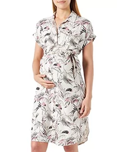 Noppies Maternity damska sukienka Colombo Nursing z krótkim rękawem All Over Printine-N021, XL, Pristine - N021, 42 - Sukienki ciążowe - miniaturka - grafika 1