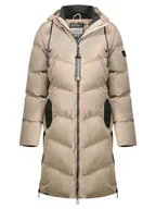 Kurtki damskie - Geographical Norway Płaszcz zimowy "Bonus" w kolorze beżowym - miniaturka - grafika 1