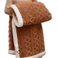 Koce - Miękki Koc Narzuta Pled Na Łóźko Baranek Sherpa Ciepły 220X230 Gruby Dwustr - miniaturka - grafika 1