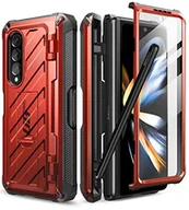 Etui do tabletów - SUPCASE Unicorn Beetle Pro Series etui do Samsung Galaxy Z Fold 4 5G (2022), dwuwarstwowe, wytrzymałe etui na całą obudowę z wbudowaną osłoną ekranu i podpórką i gniazdem na długopis S (rudy) - miniaturka - grafika 1