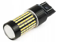 Żarówki samochodowe - Dual W21/5W Żarówka 120 Led 3014 Biała Pomarańcz - miniaturka - grafika 1