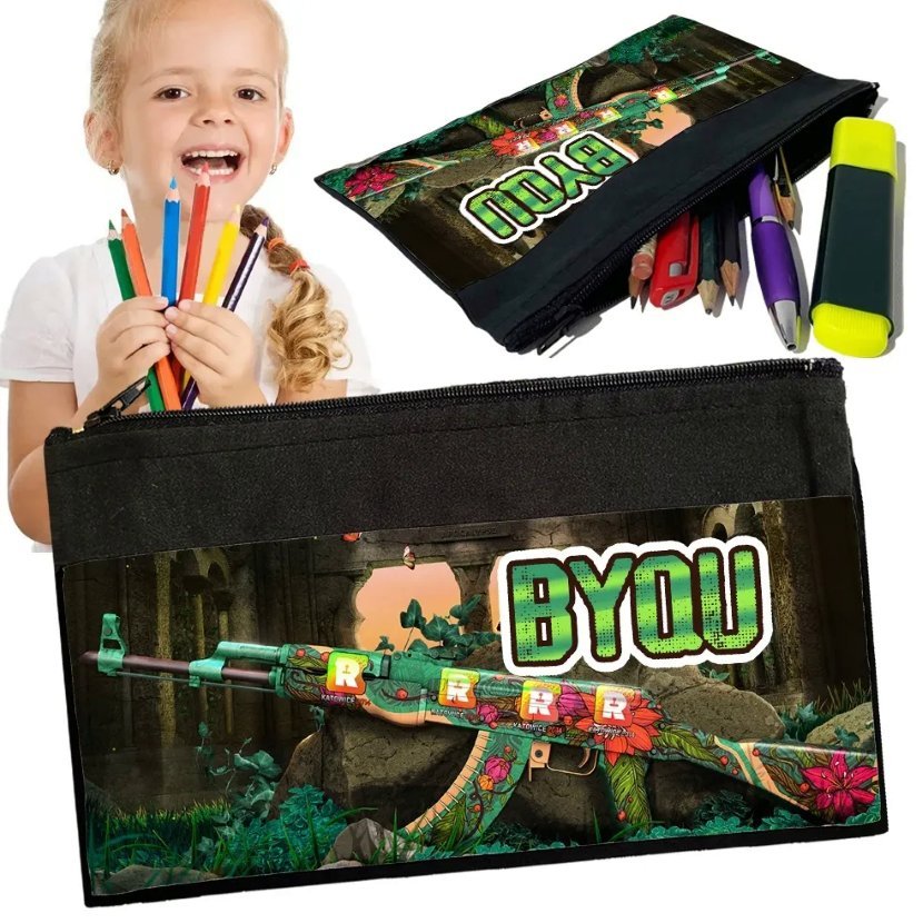 Personalizowany piórnik COUNTER STRIKE CS GO - z nadrukiem TWOJEGO IMIENIA