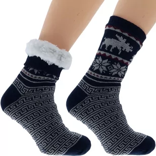 Wyjątkowe Męskie Skarpetki Zimowe Norweski Design 41-46 - Skarpetki męskie - miniaturka - grafika 1