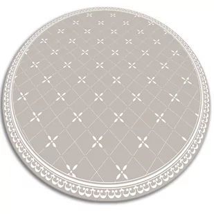 Modny winylowy dywan okrągły delikatne krzyżyki fi70 cm - Dywany - miniaturka - grafika 1