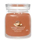 Świece - Yankee Candle Pumpkin Cinnamon Swirl Signature Jar Świeca zapachowa 368 g - miniaturka - grafika 1