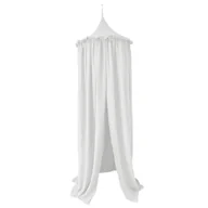 Pościel dla dzieci - Baldachim sufitowy z falbanką "Muślin biały" - miniaturka - grafika 1