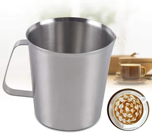 Dzbanek na mleko Dzbanek na mleko Dzbanek z miarką ze stali nierdzewnej z uchwytem 2 miarki (1,0 l) - Dzbanki i imbryki - miniaturka - grafika 1