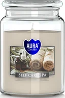Świece - DUŻA Świeca zapachowa w słoiku BISPOL 100H SELF CARE SPA - miniaturka - grafika 1