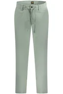Spodnie męskie - HUGO BOSS MĘSKIE ZIELONE SPODNIE - miniaturka - grafika 1