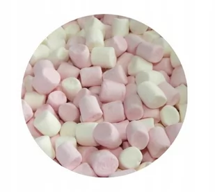 Posypka Pianki Marshmallows Małe Biało Różowe - 40G - Dodatki do ciast w proszku - miniaturka - grafika 1