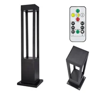 Lampy ogrodowe - Lampka słupek ogrodowa 20 LED solarna 60cm stojąca na pilot 3 tryby światła - miniaturka - grafika 1