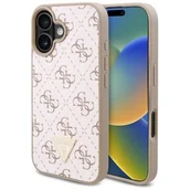 Etui i futerały do telefonów - Etui GUESS New 4G Triangle do Apple iPhone 16 Biały | Bezpłatny transport - miniaturka - grafika 1