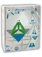 Klocki - Happy People 20-częściowy zestaw magnetyczny "Supermag Stix" - 5+ - miniaturka - grafika 1