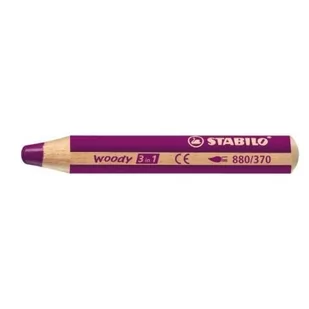Stabilo Kredka Stabilo Woody 3w1 Lila 880/370 - Kredki, ołówki, pastele i pisaki - miniaturka - grafika 1