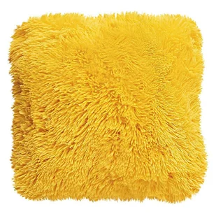 Poszewka Muss Futro 2 strony 40x40 żółta włochacz dwustronna Lato - Poszewki na poduszki - miniaturka - grafika 1