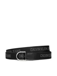 Paski - Calvin Klein Jeans Pasek Damski Slider D-Ring Belt 30Mm K60K608362 Czarny - grafika 1