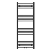 Grzejniki łazienkowe - GRZEJNIK ŁAZIENKOWY KALORYFER NOWOCZESNY DRABINKOWY CZARNY 130x50 cm RAVEN - miniaturka - grafika 1
