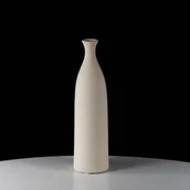 Wazony i flakony - Biały Dekoracyjny Wazon Ceramiczny Wysoki Ozdobny Venice - 33cm - miniaturka - grafika 1
