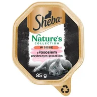 Mokra karma dla kotów - Sheba Karma Nature w sosie z łososiem i groszk 85g - miniaturka - grafika 1