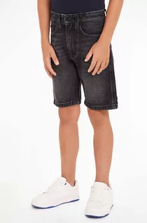 Spodnie i spodenki dla chłopców - Calvin Klein Jeans szorty jeansowe dziecięce kolor czarny - grafika 1