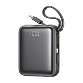 Powerbanki - Joyroom JR-PBF27 22.5W z podwójnym kablem 10000mAh Czarny - miniaturka - grafika 1