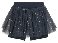 Sukienki i spódniczki dla dziewczynek - lupilu® Spódniczka tiulowa dziecięca z krótkimi legginsami (Granatowy, 98/104) - miniaturka - grafika 1