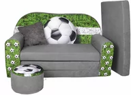 Fotele i pufy dla dzieci - Sofa kanapa dla dzieci rozkładana Football - miniaturka - grafika 1