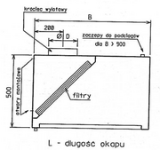 Okapy kuchenne - Optimet OP-0504 1000/600 - miniaturka - grafika 1