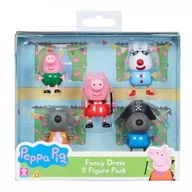 Figurki dla dzieci - Tm Toys Peppa Piękne stroje - 5 figurek w opakowaniu II 06667 - miniaturka - grafika 1