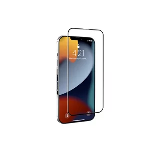 Crong 7D Nano Flexible Glass niepękające szkło ochronne hybrydowe 9H iPhone 13 Pro Max (czarna ramka) - Szkła hartowane na telefon - miniaturka - grafika 3