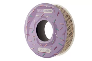 Rolka Z Taśmą Ścierną Papmam (Do Uzupełniania Plastikowego Pudełka)  STALEKS PRO 240 Grit (6 M) Biała - Zestawy do manicure i pedicure - miniaturka - grafika 1