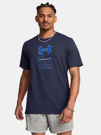 Koszulki męskie - Koszulka z krótkim rękawem męska Under Armour 1380957-410 Granatowy - miniaturka - grafika 1