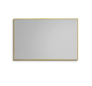 Lustro łazienkowe prostokątne 70x50 cm Keya w ramie złoty satynowy Ruke 403886 - Lustra - miniaturka - grafika 1