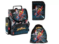 Plecaki szkolne i tornistry - TORNISTER+PIÓRNIK+WOREK ZESTAW SPIDERMAN SP24GG PASO - miniaturka - grafika 1
